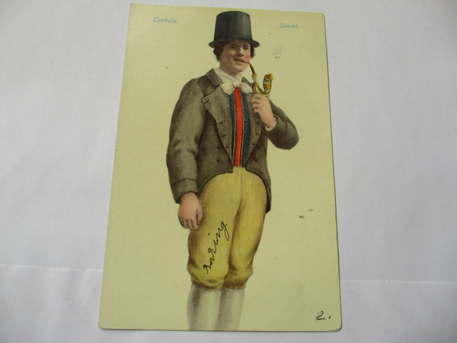 Kansanpuvut; Tenhola -1910 Hanko leimaus