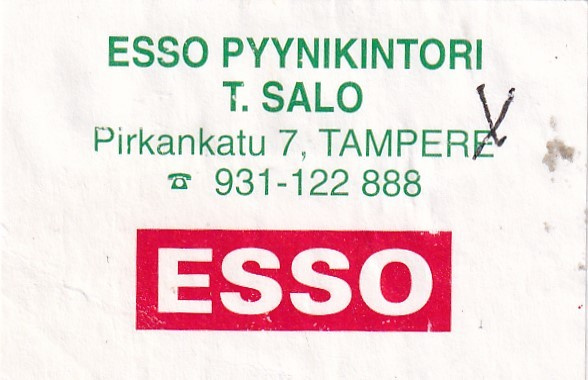 Tampere, ESSO Pyynikintori T. Salo  2/7
