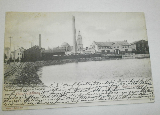 Oulu. Sähkölaitos, vanha mv pk, p. 1904