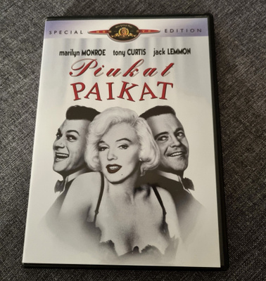 Piukat paikat (Marilyn Monroe, Jack Lemmon, Tony Curtis) dvd