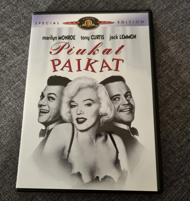 Piukat paikat (Marilyn Monroe, Jack Lemmon, Tony Curtis) dvd