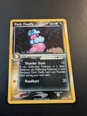 Dark Flaafy reverse holo Pokemon Team Rocket Returns