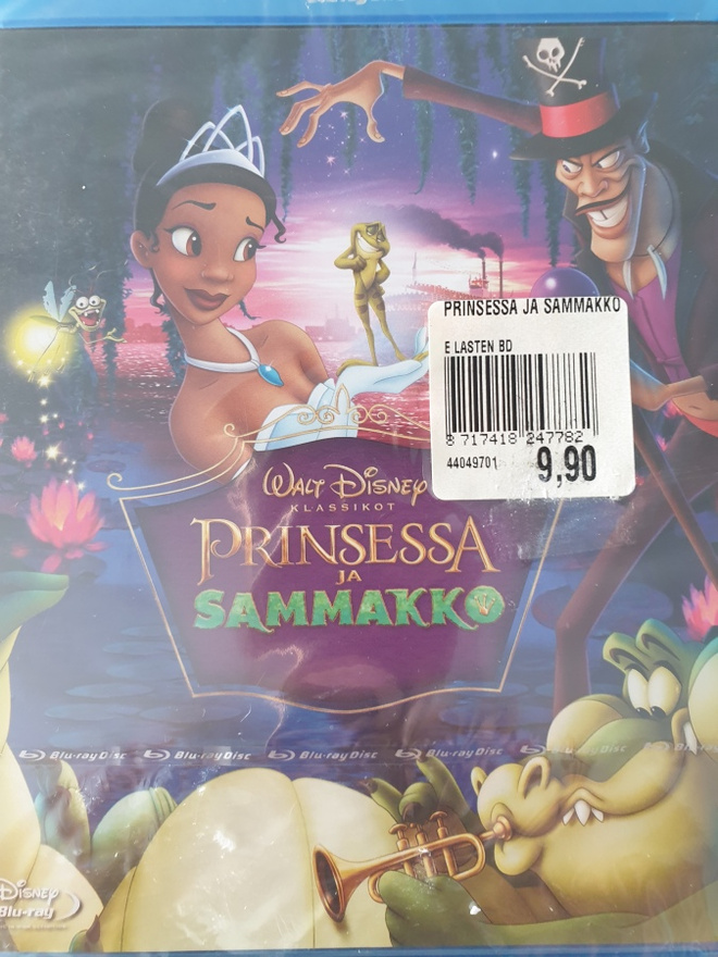 Prinsessa ja sammakko BLU-RAY  SUOMIPUHE UUSI