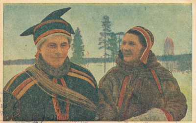 Lappalaispariskunta - vanha kortti