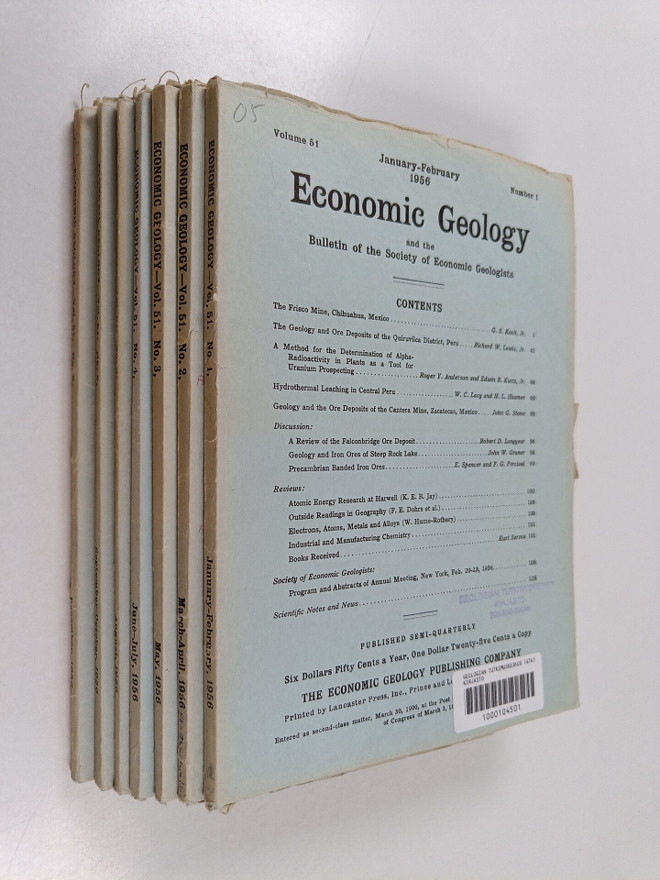 Alan Bateman : Economic Geology and the Bulletin of the S...