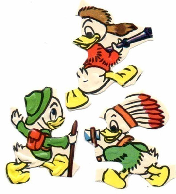 WANHA DISNEY / Tupu, Hupu ja Lupu sudenpentuina. 1960-l.