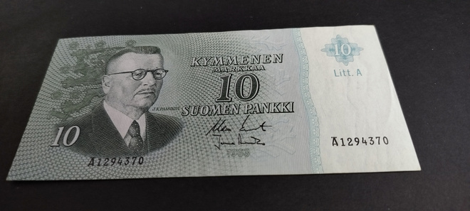 10mk 1963 Litt.A, KO2-Ara, Ä-sarjaa, KL 7-8
