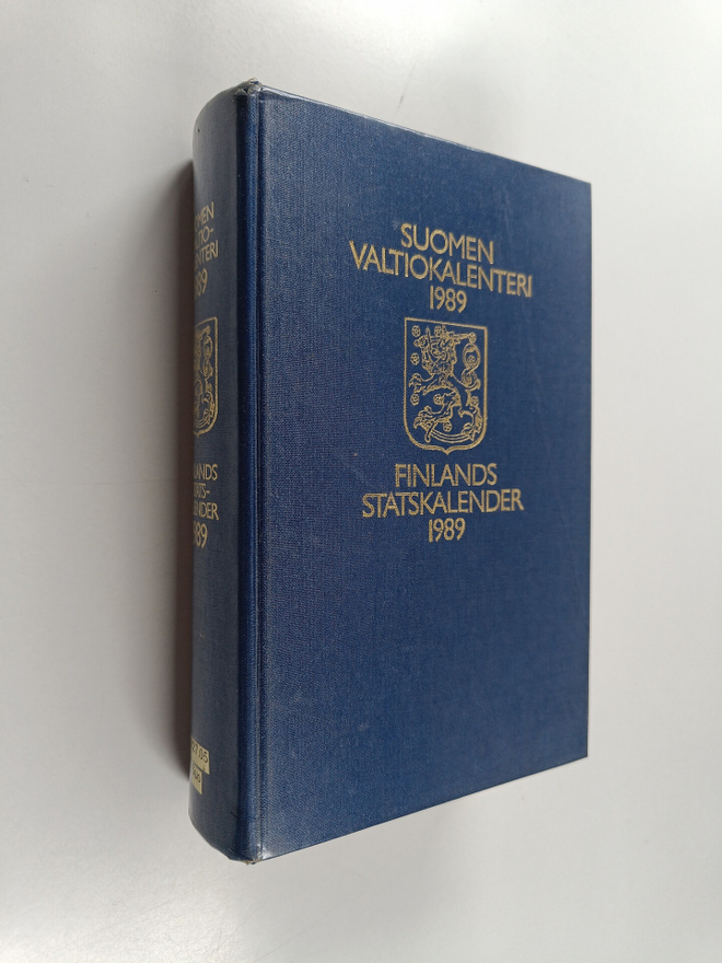 Suomen valtiokalenteri Finlands statskalender 1989