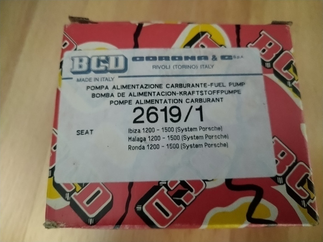 Seat Ibiza, Malaga Polttoainepumppu BCD 509-2619