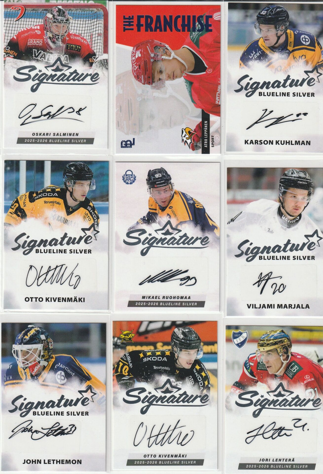 2024-25 Blueline Signature Silver #AUOK Otto Kivenmäki /100