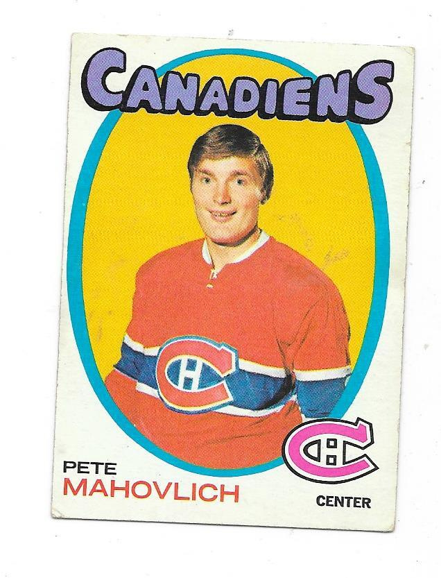 1971-72 Topps #84 Pete Mahovlich  Montreal Canadiens