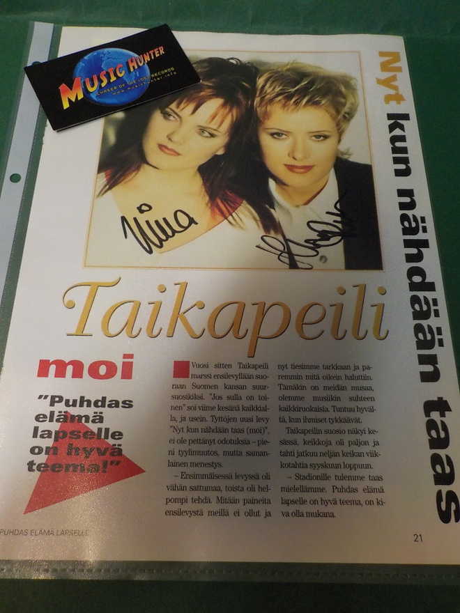 TAIKAPEILI NIMMARIT LEHTIJUTUSSA
