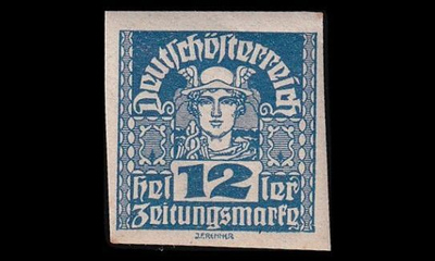 Itävalta 300x ** Sanomalehtimerkki 12 H (1920)