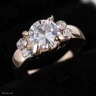 14 .. 18K Rose Gold white Sapphire Kaunis .. Sormus - pikkukuva 3