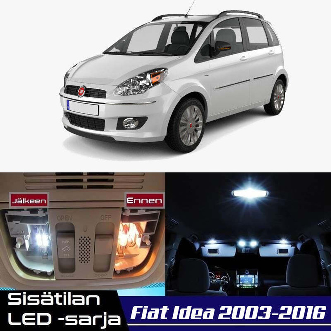 Fiat Idea Sisätilan LED-sarja 6-osainen