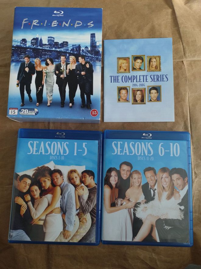 Friends koko tuotanto (Bluray) (20 levyä)