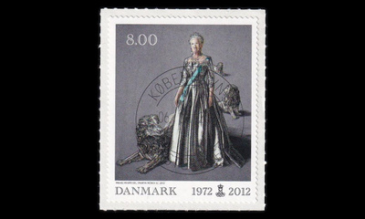 Tanska 1692 o Margrethe II valtaistuimella 40v (2012)