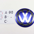 Volkswagen Pyöreät Alumiinitarrat ; Eri Kokoja ja Värejä - pikkukuva 2