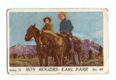 Purkkakuva  Serie H n:o 64 ROY ROGERS-KARl. FARR