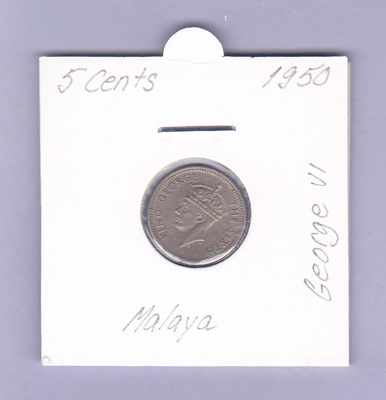 Malaya 5 Cents v.1950 KM#7