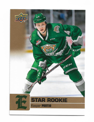 2019-20 Upper Deck CHL Gold Glossy #341 Kasper Puutio
