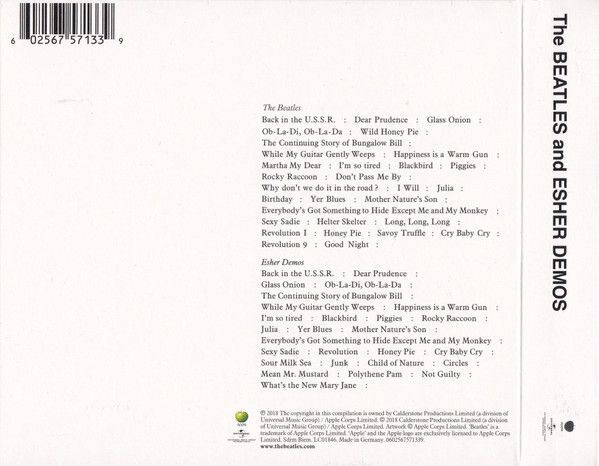 BEATLES:THE BEATLES AND ESTER DEMOS 3CD