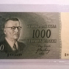 1000 mk 1955, kunto 9 - pikkukuva 1