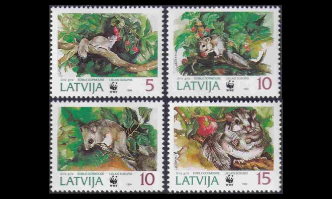 Latvia 378-81 ** Luonnonsuojelu (1994)