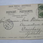 VANHA Postikortti Helsinki 1901 Venäjän Merkit Saksaan - pikkukuva 2