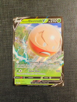 Hisuian Electrode V SWSH294 Black Star Promos Ultra Rar