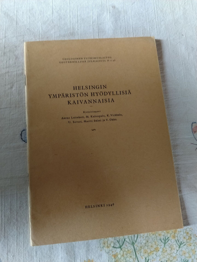 helsingin ympäristön hyödyllisiä kaivannaisia