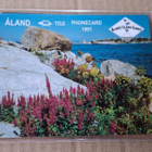 Åland Tele Phonecard 1991 Kastelholman golf kenttä ja ... - pikkukuva 1
