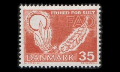 Tanska 409x ** Nälkä pois x-paperi (1963)