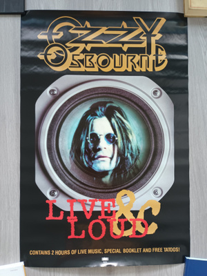 Ozzy Osbourne - Live & Loud 1993 alkup. promojuliste