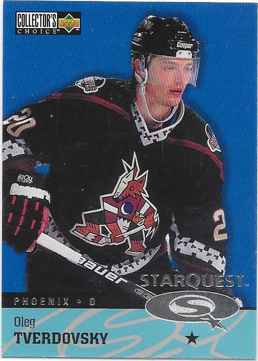 97-98 Collector`s Cho StarQuest Blue #SQ28 Oleg Tverdovsky