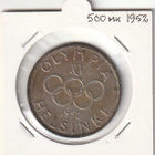 Olympia raha 500 mk 1952 - sis.hopeaa - kehyksessä - pikkukuva 2