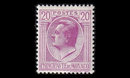 Monaco 80 ** Louis II 20 C lila (1924)