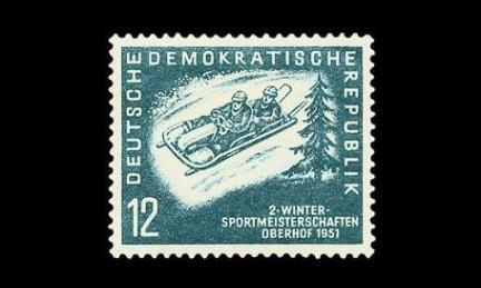 DDR 280 ** Talviurheilu kelkkailu (1951)