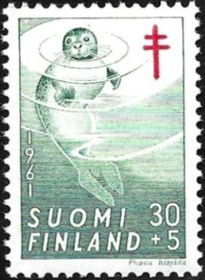 1961 TUB merkki Norppa 30 + 5 mk ** LaPe 538