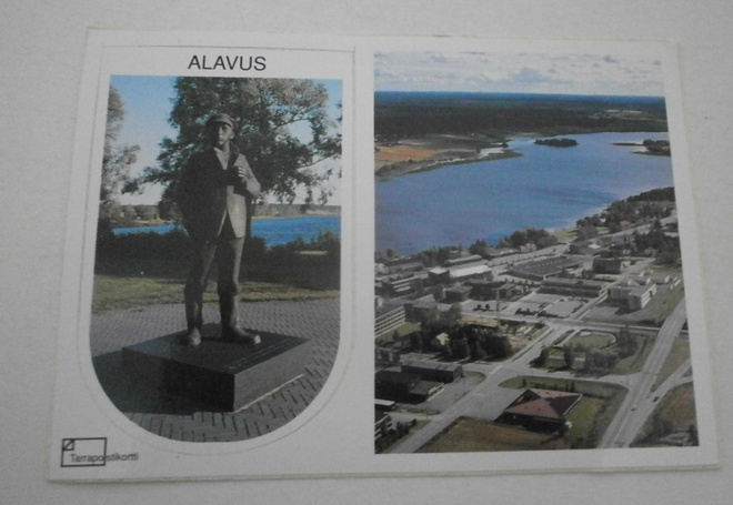 Alavus, kaksikuvainen tarrakortti, ei p.