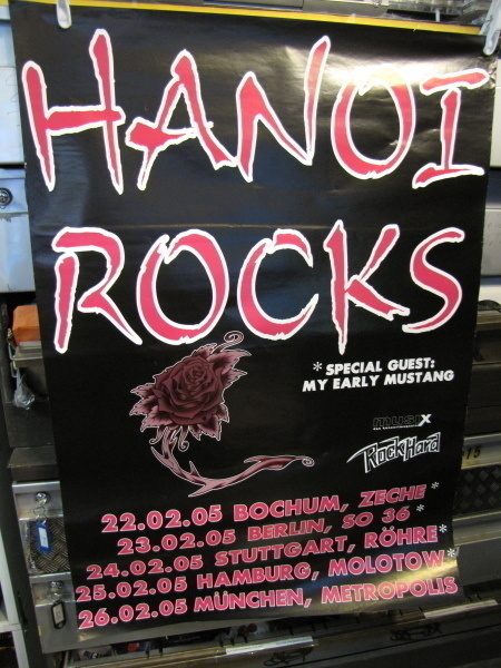 HANOI ROCKS - 2005 SAKSAN KIERTUE KEIKKA JULISTE