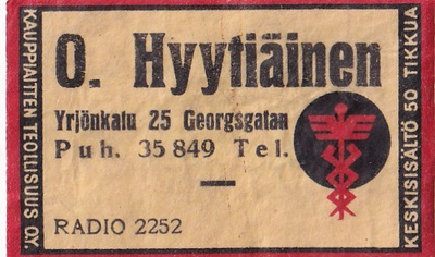 O. Hyytiäinen, Yrjönkatu 25    b509