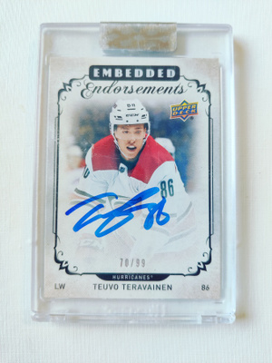 Teuvo Teräväinen 18-19 UD Champ's Embedded Endorsements /99