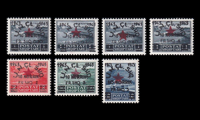 Albania 368-74 * Kansan armeijan 2v (1945)