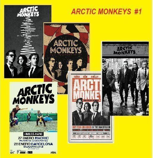 ARCTIC MONKEYS --- julistesetti 5kpl --- 21cm x 30cm #1