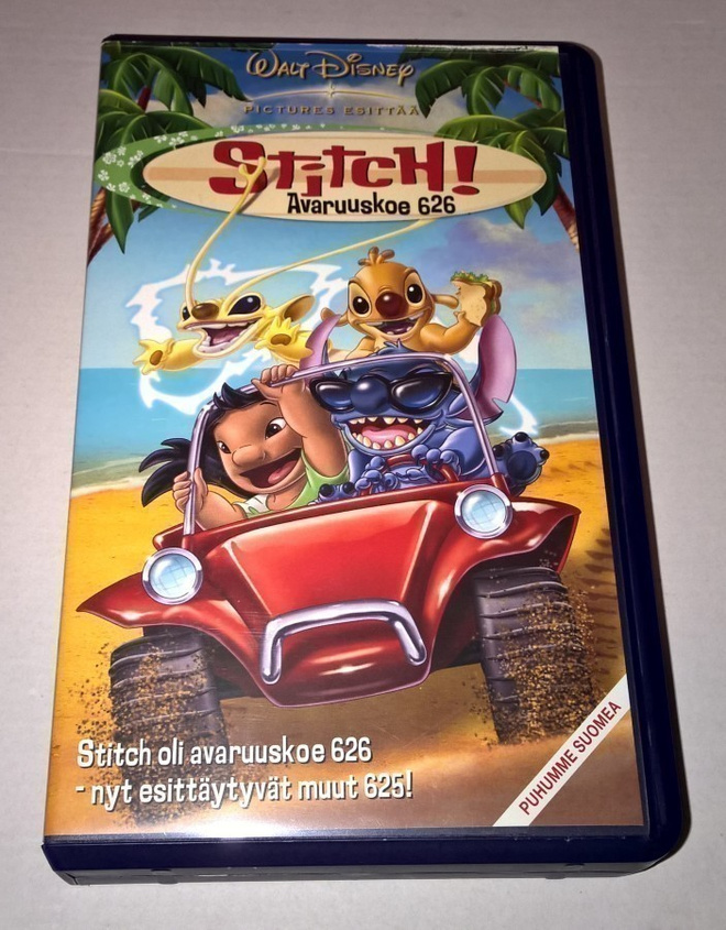 WALT DISNEY  STITCH AVARUUSKOE 626 VHS