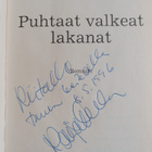 Raija Oranen : Puhtaat valkeat lakanat (signeerattu, teki... - pikkukuva 3