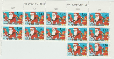 Joulupostimerkki  1987  ,  1,40