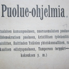 PUOLUE-OHJELMIA VUODELTA 1906 - pikkukuva 1