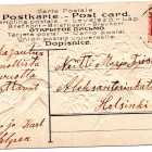 Vanha kohokortti, linnut ja kukat, vuodelta 1908 - pikkukuva 2